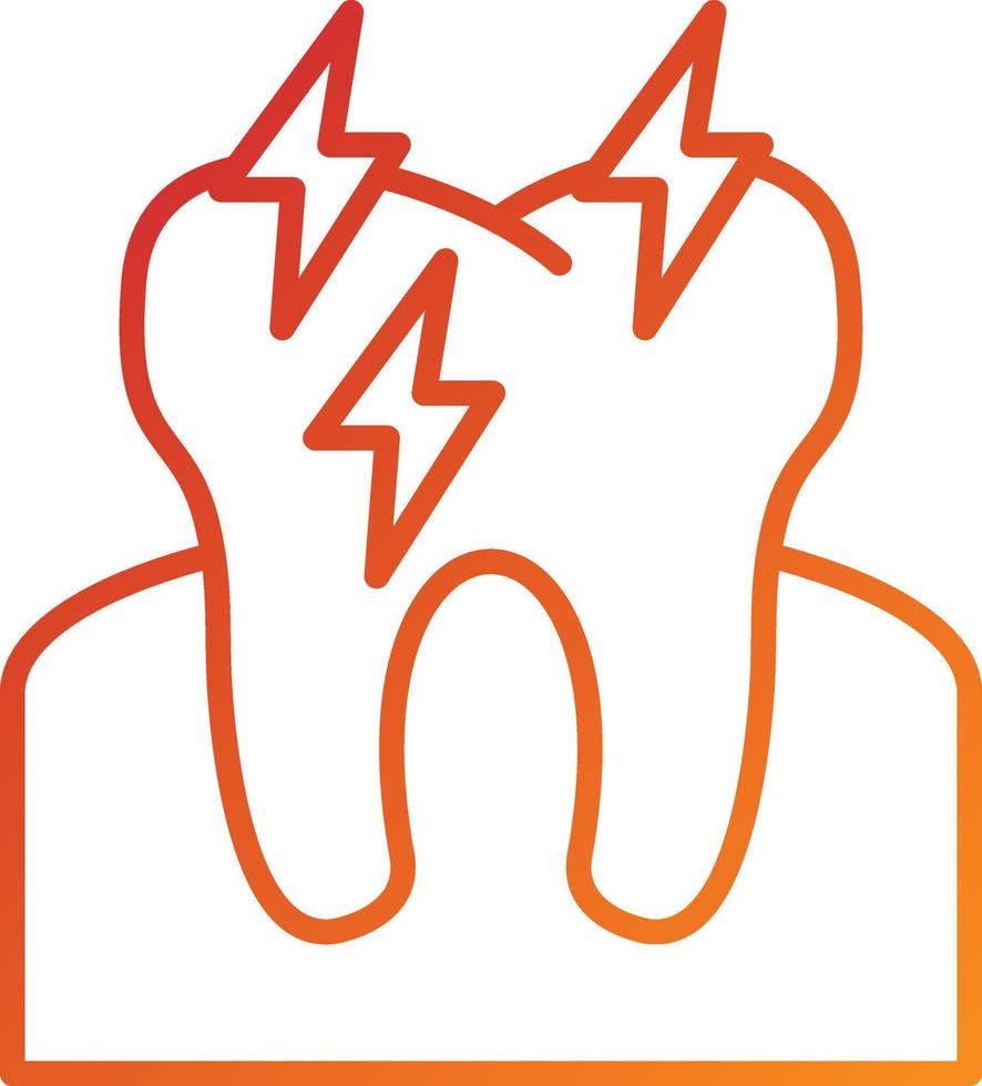 Toothache Icon Style vector