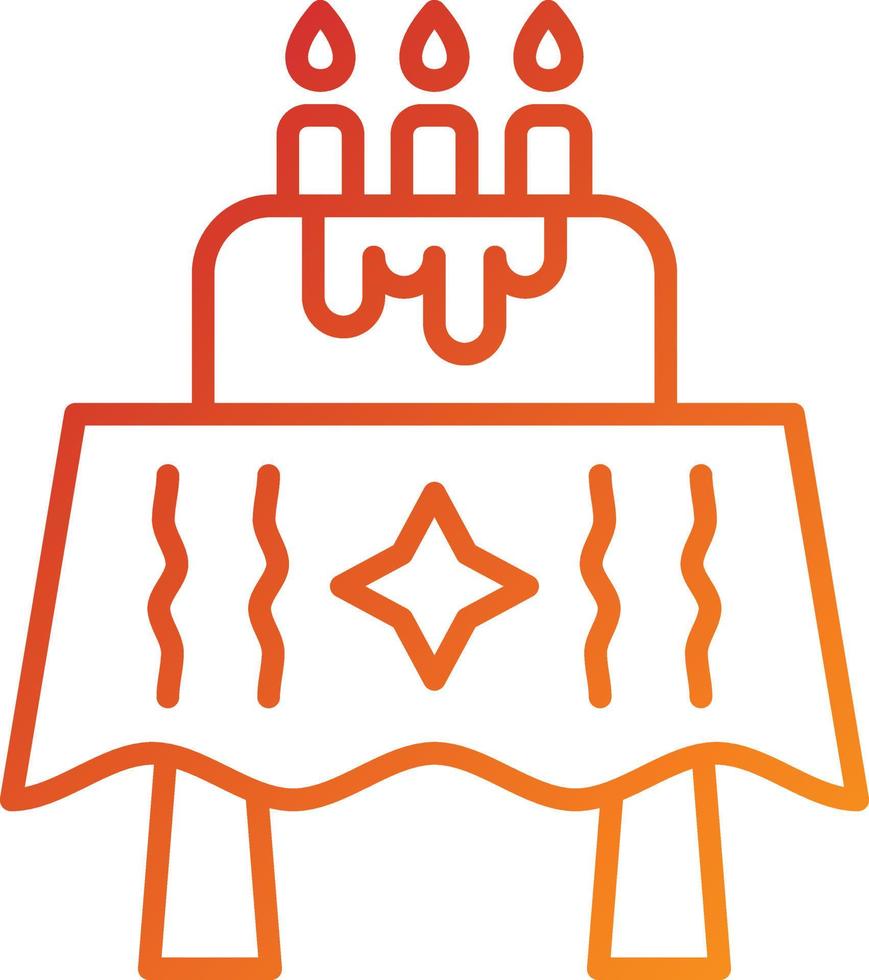 Birthday Table Icon Style vector