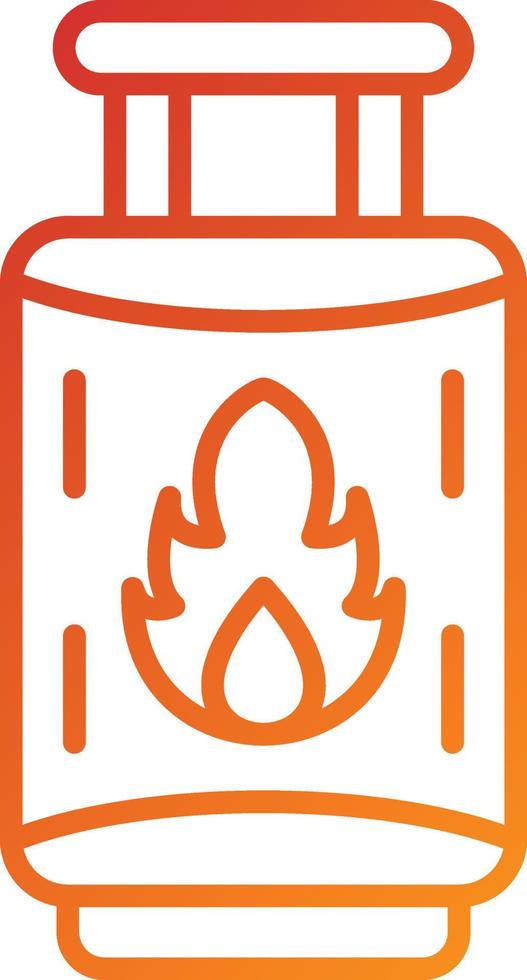 Gas Cylinder Icon Style vector