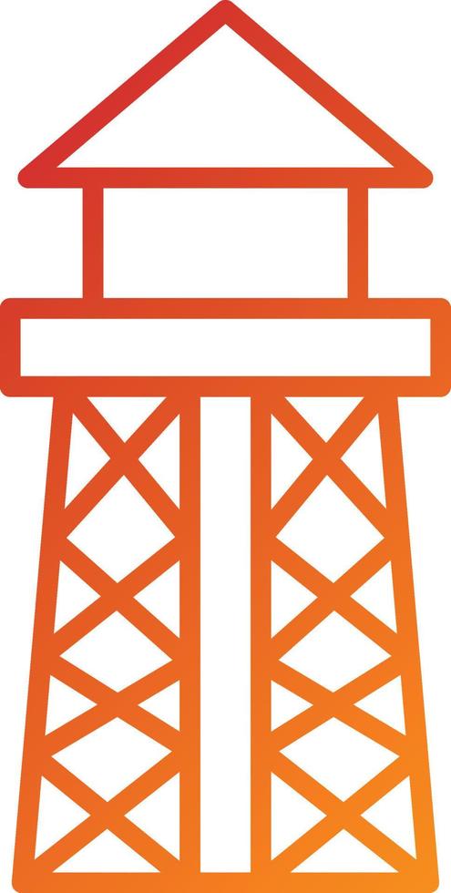 Water Tower Icon Style vector