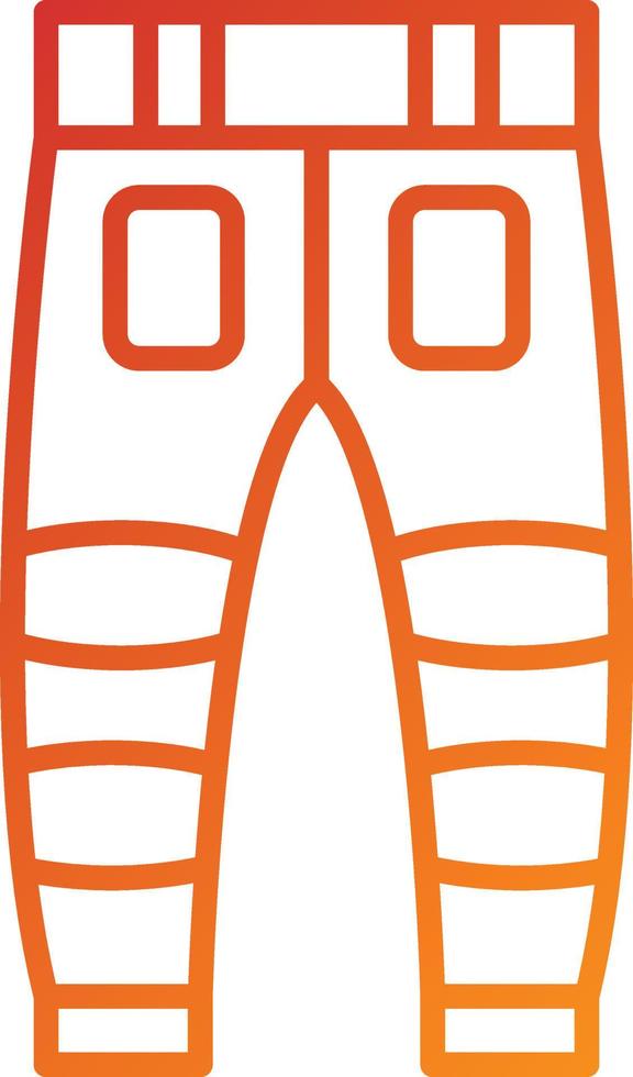 Firefighter Pants Icon Style vector