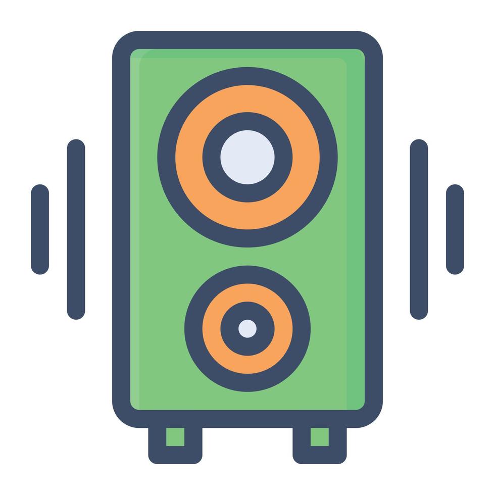 ilustración de vector de altavoz en un fondo. símbolos de calidad premium. iconos vectoriales para concepto y diseño gráfico.