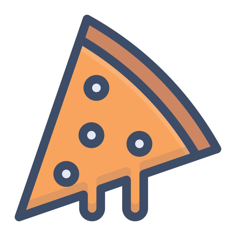 ilustración de vector de pizza en un fondo. símbolos de calidad premium. iconos vectoriales para concepto y diseño gráfico.