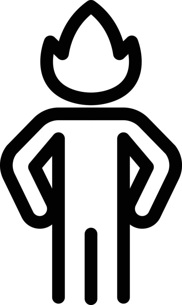 ilustración de vector de cabeza de fuego en un fondo. símbolos de calidad premium. iconos vectoriales para concepto y diseño gráfico.