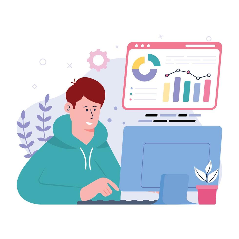 Get your hands on business strategy flat illustration vector