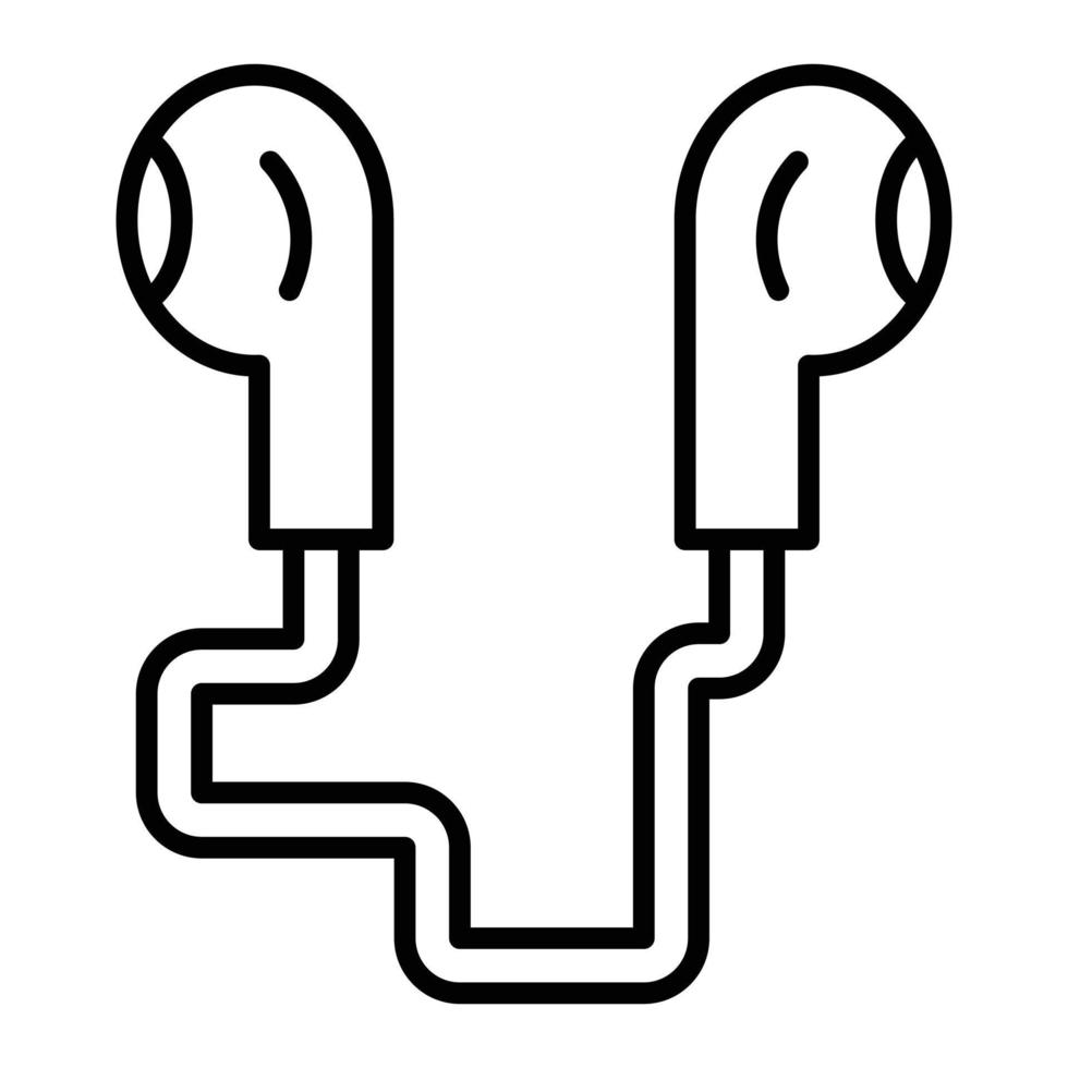 Earphones Icon Style vector