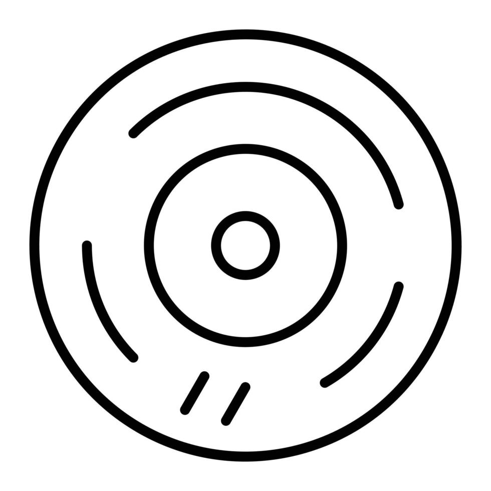 estilo de icono de CD vector