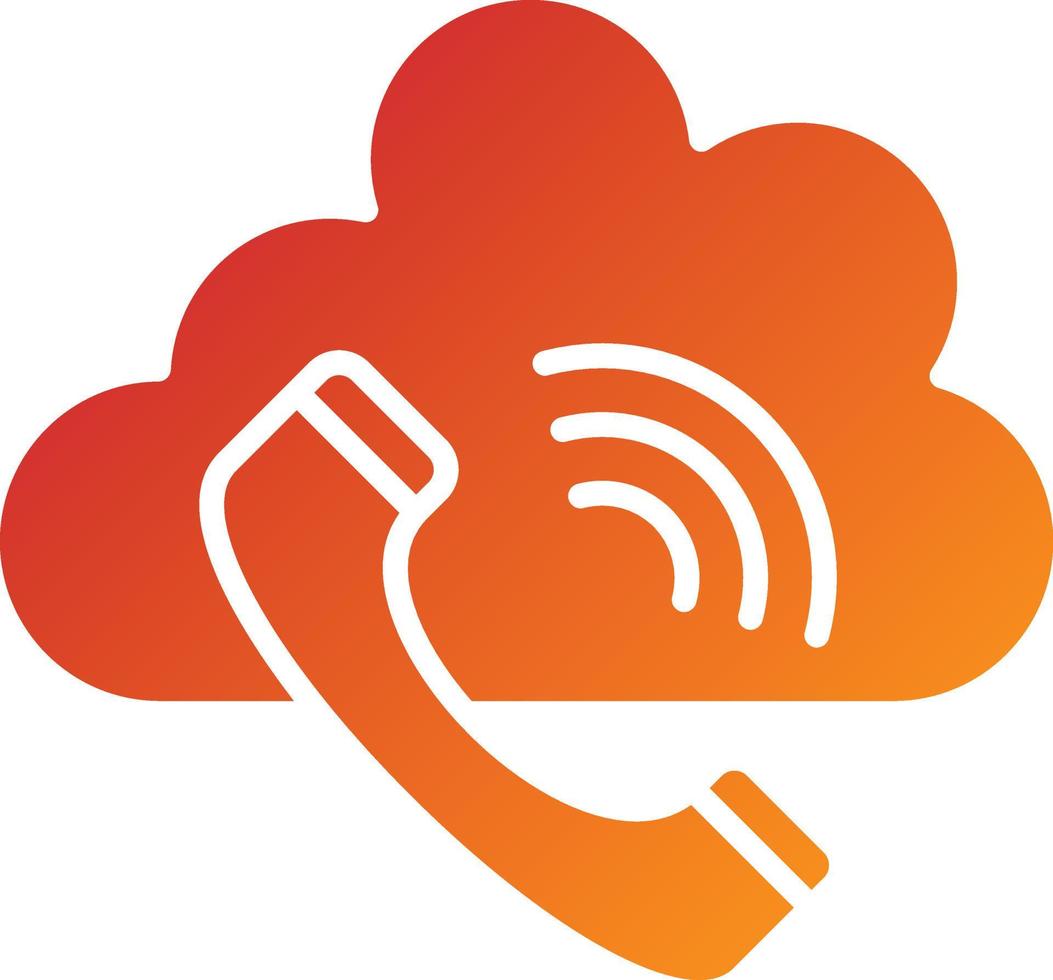 Phone Call Icon Style vector
