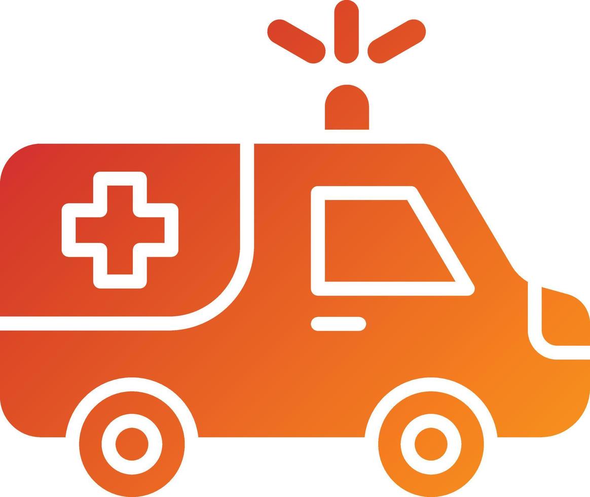 Ambulance Icon Style vector