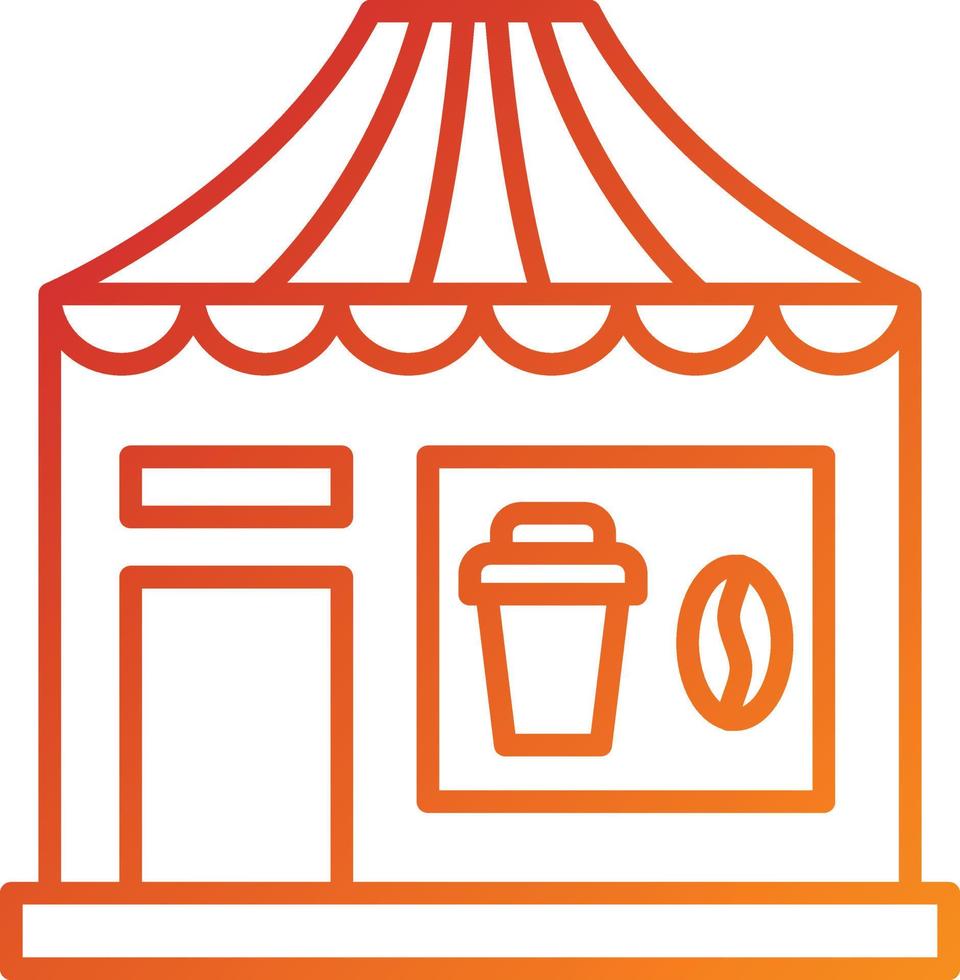 Coffee Shop Icon Style vector