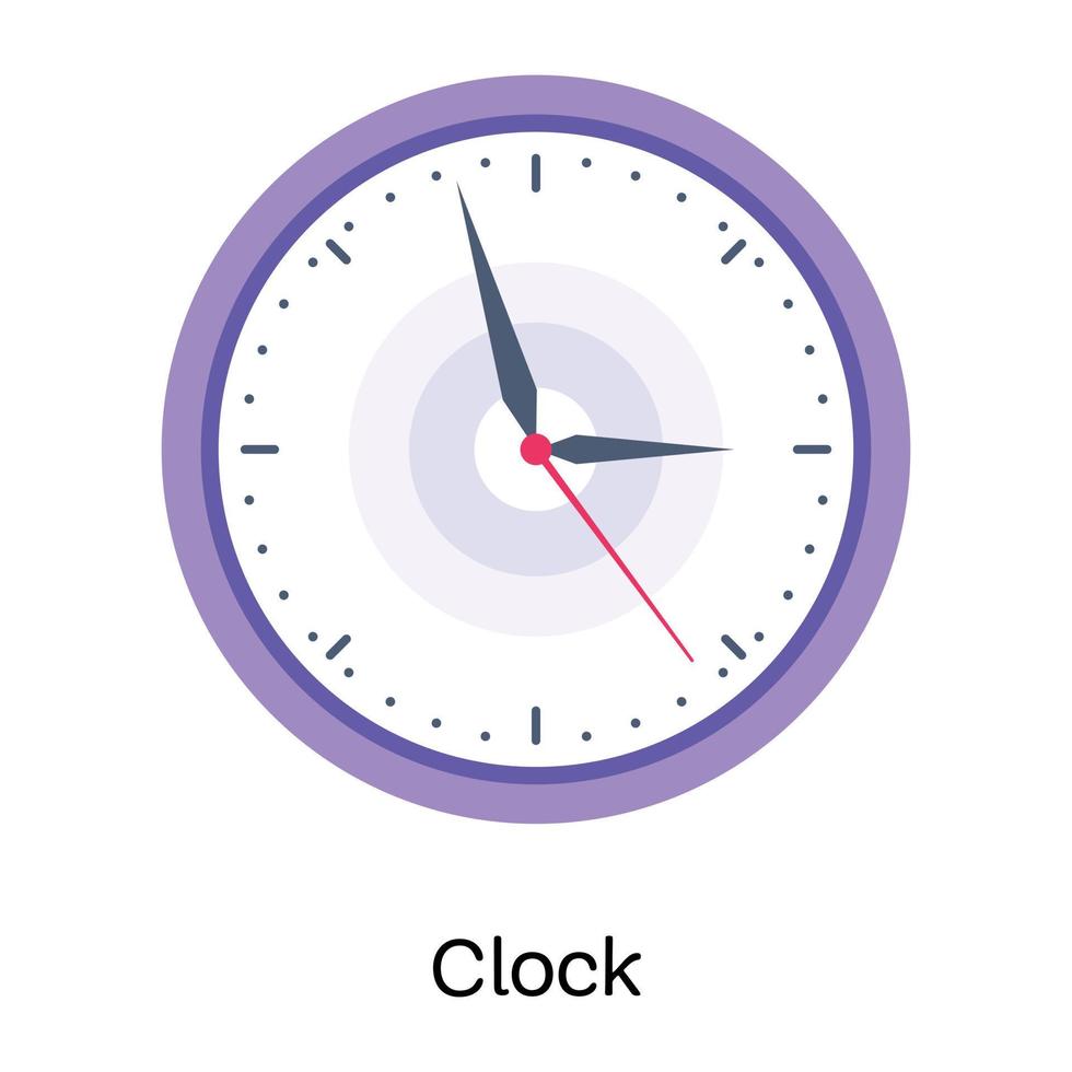 pon tus manos en el icono plano del reloj vector