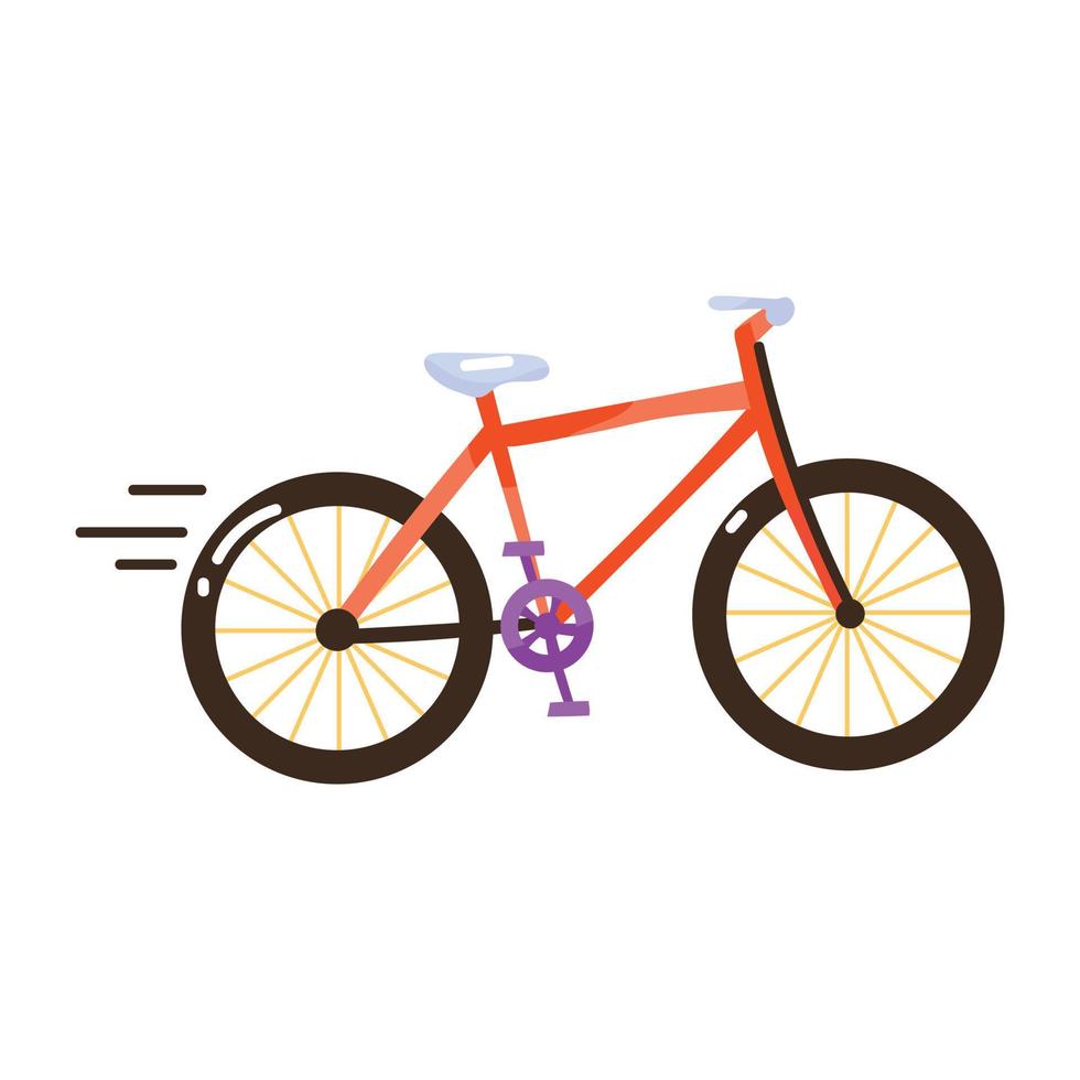 Trendy flat doodle icon of cycle vector