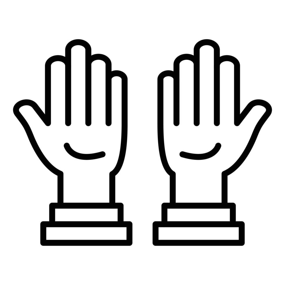 Cleaning Gloves Icon Style vector