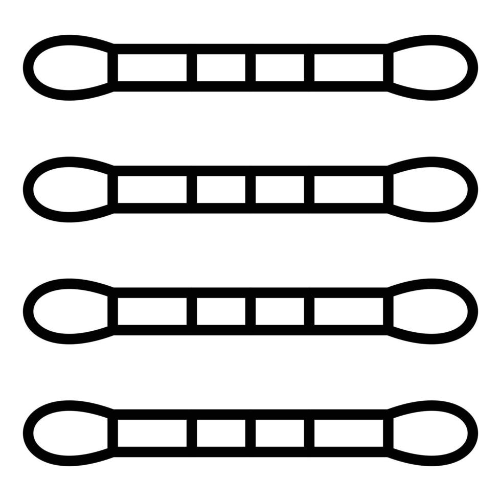 Cotton Swabs Icon Style vector