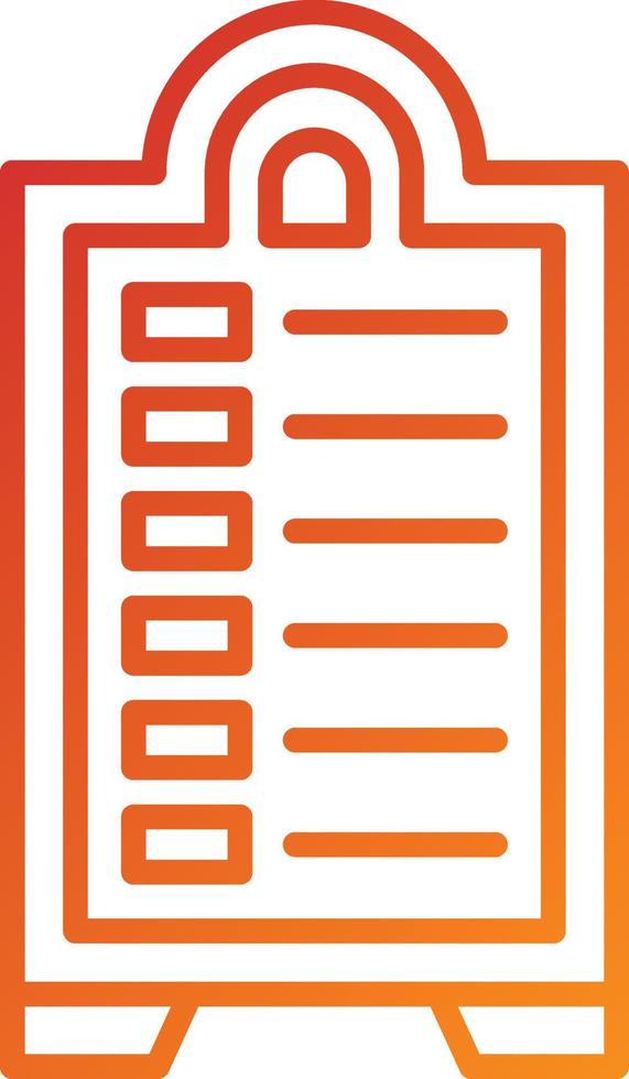 Menu Board Icon Style vector