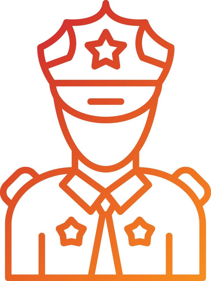 Security Guard Icon Style vector