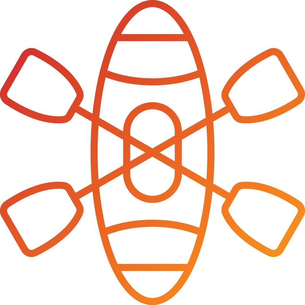 Kayak Icon Style vector