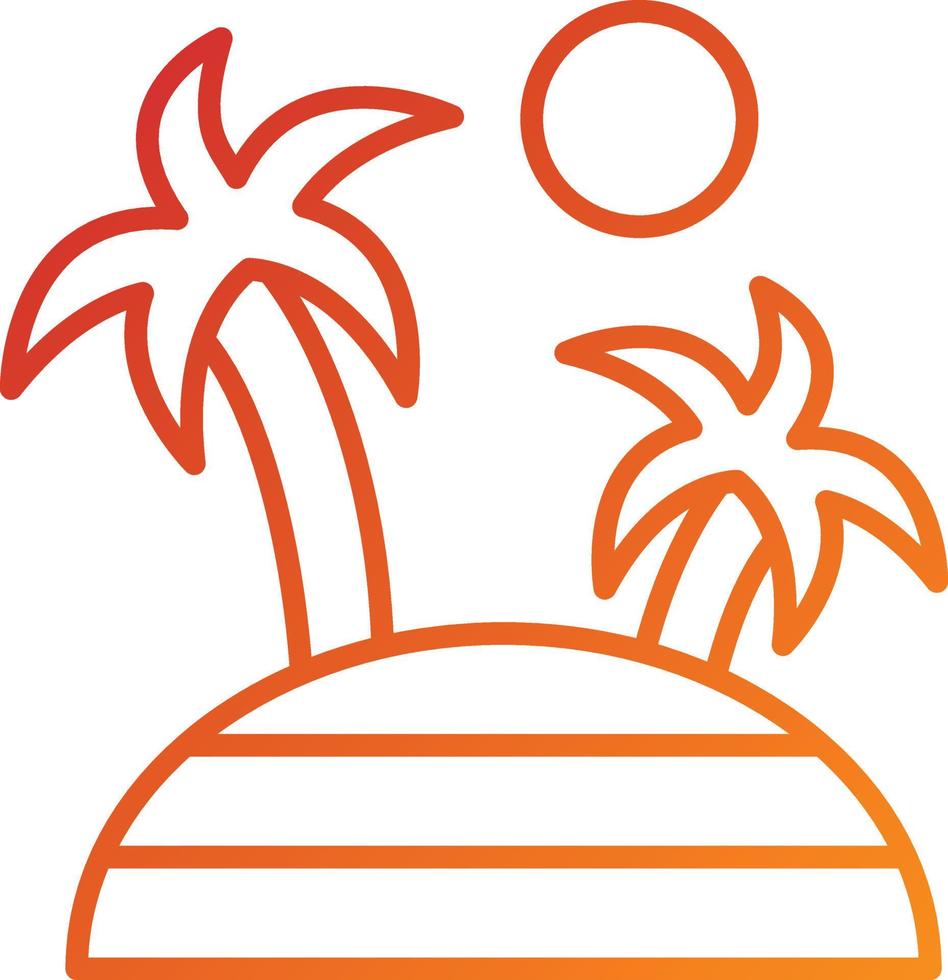 Island Icon Style vector
