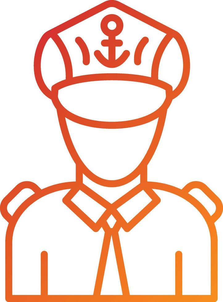 Captain Icon Style vector