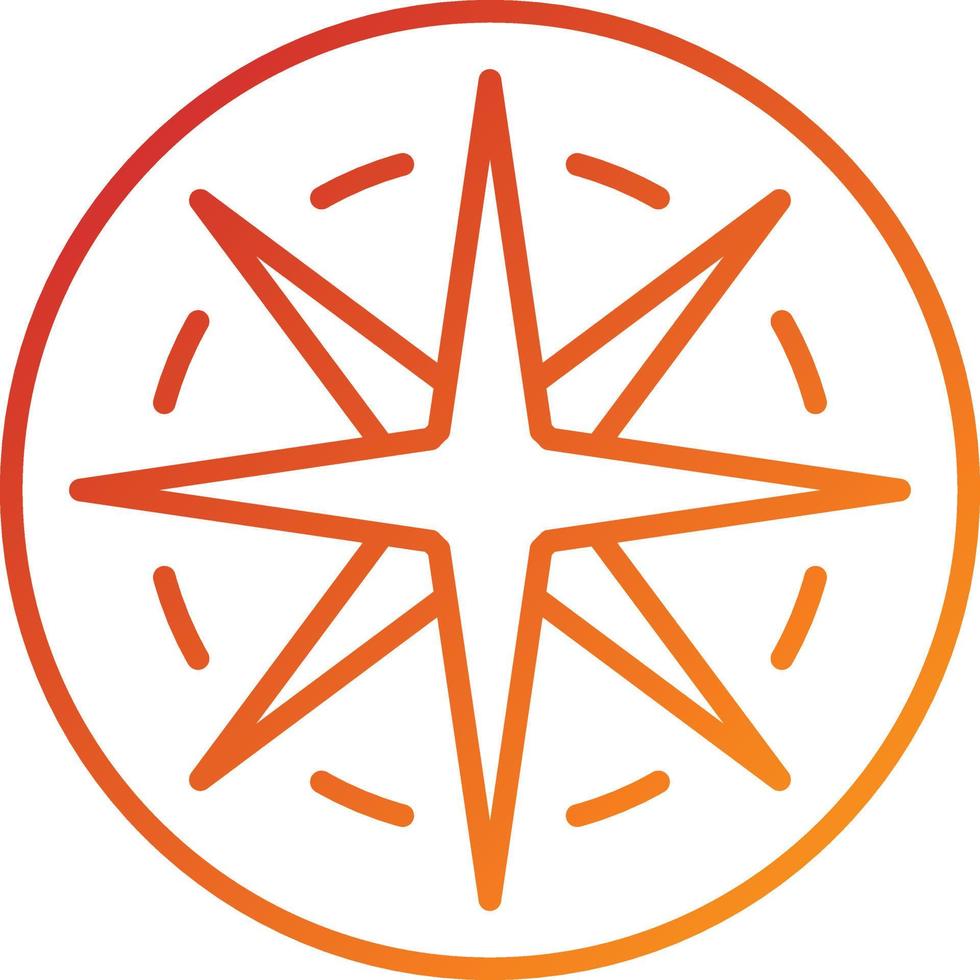 Windrose Icon Style vector