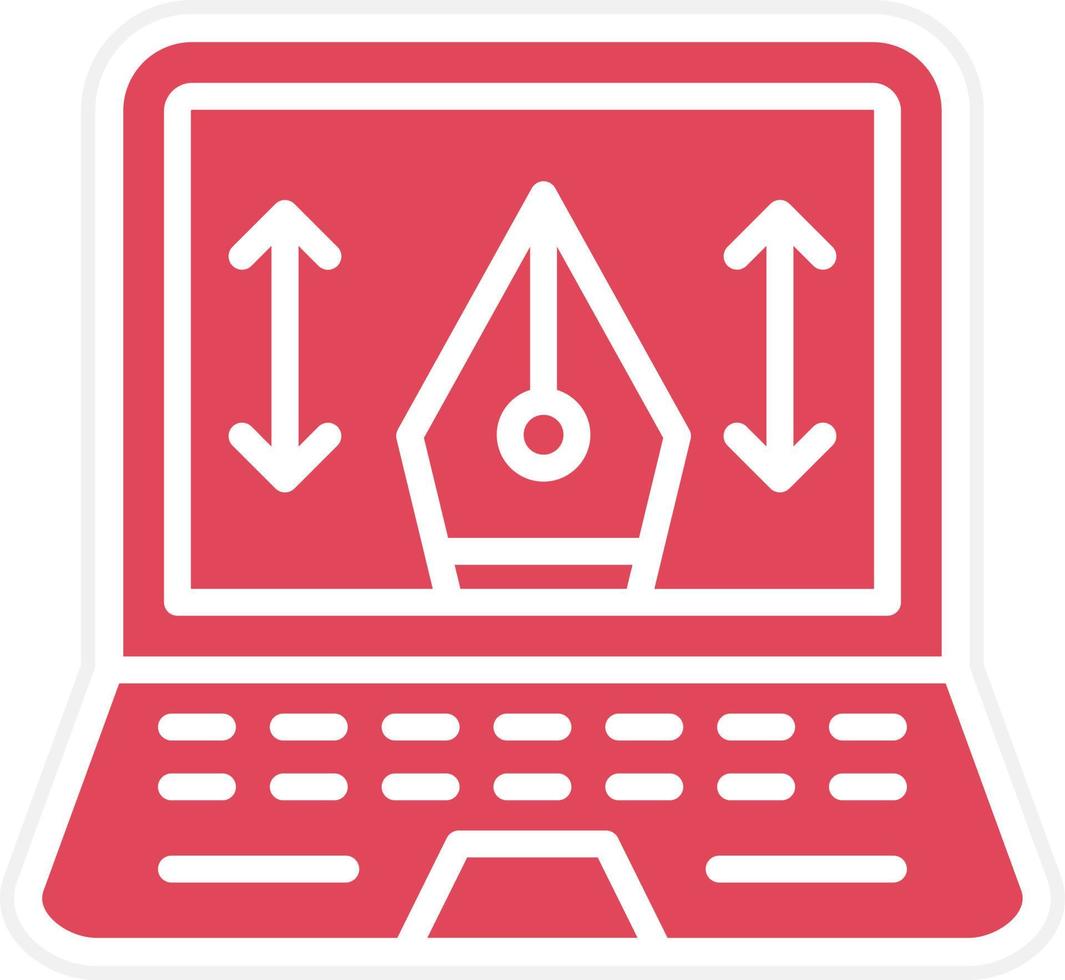 Laptop Icon Style vector