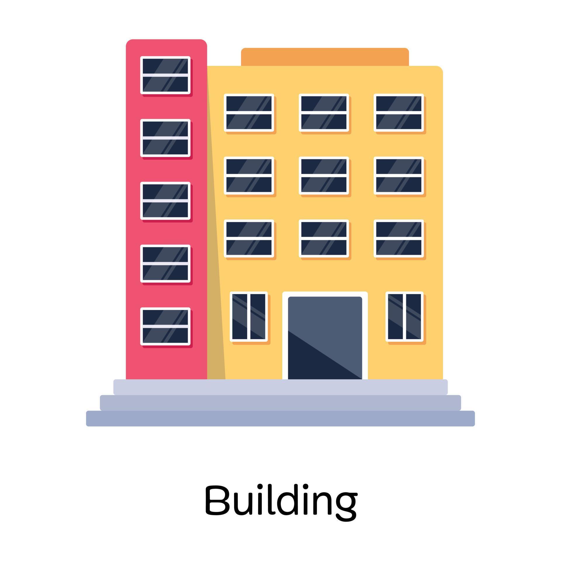 Easy to use flat icon of building 7241795 Vector Art at Vecteezy