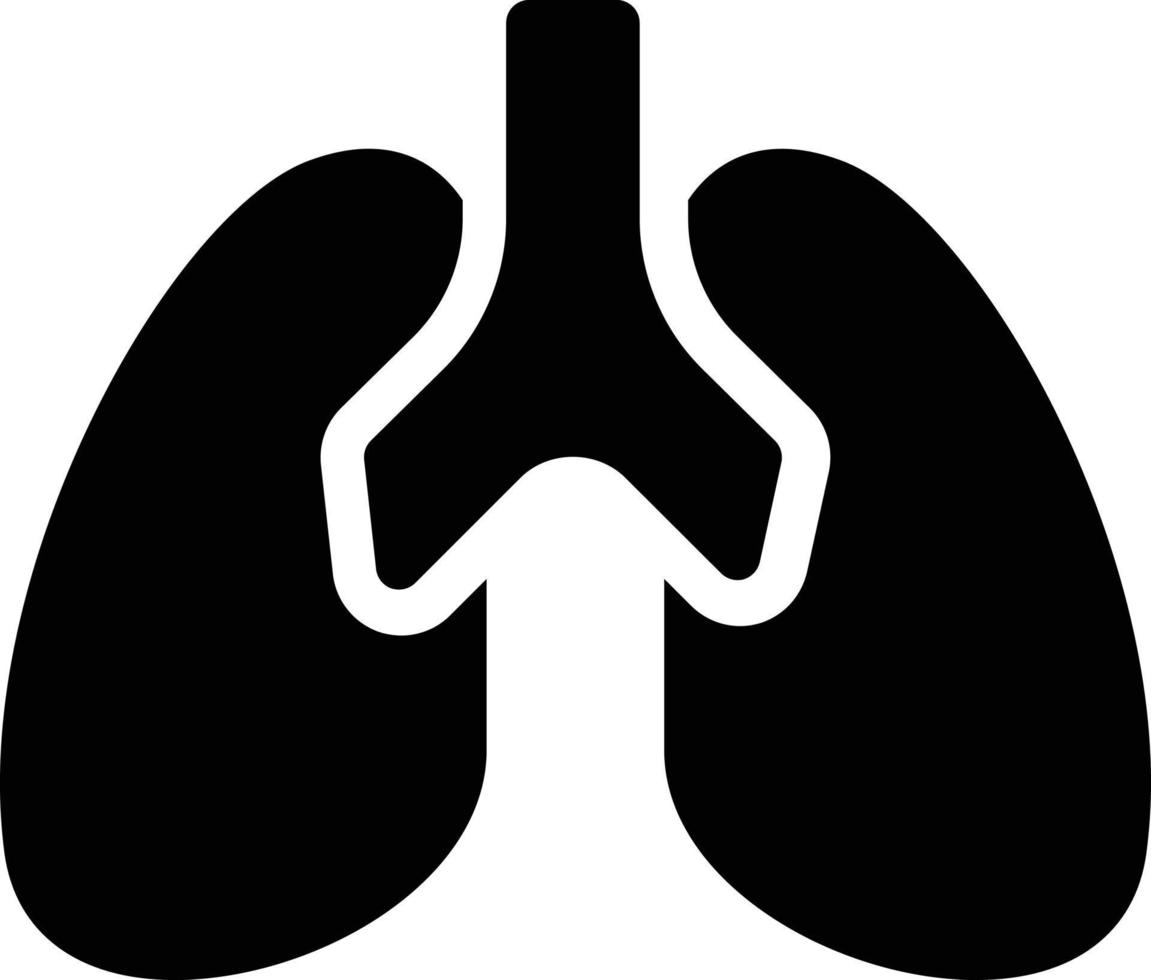 ilustración de vector de pulmones en un fondo. símbolos de calidad premium. iconos vectoriales para concepto y diseño gráfico.