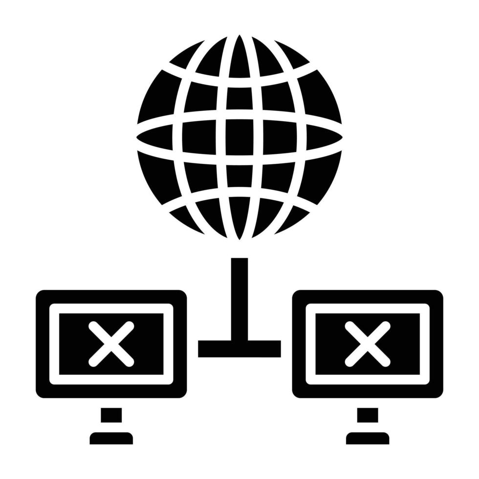 Connection Lost Icon Style vector