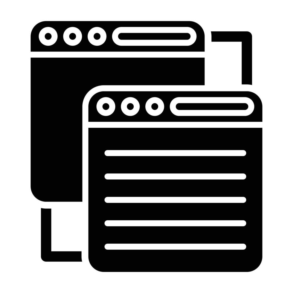 Queue Icon Style vector