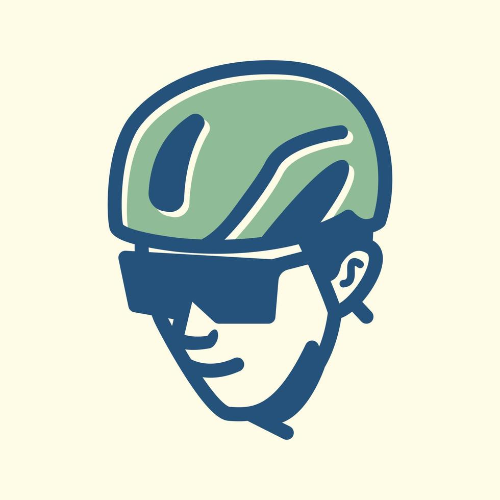 bicycle rider vintage design line vector