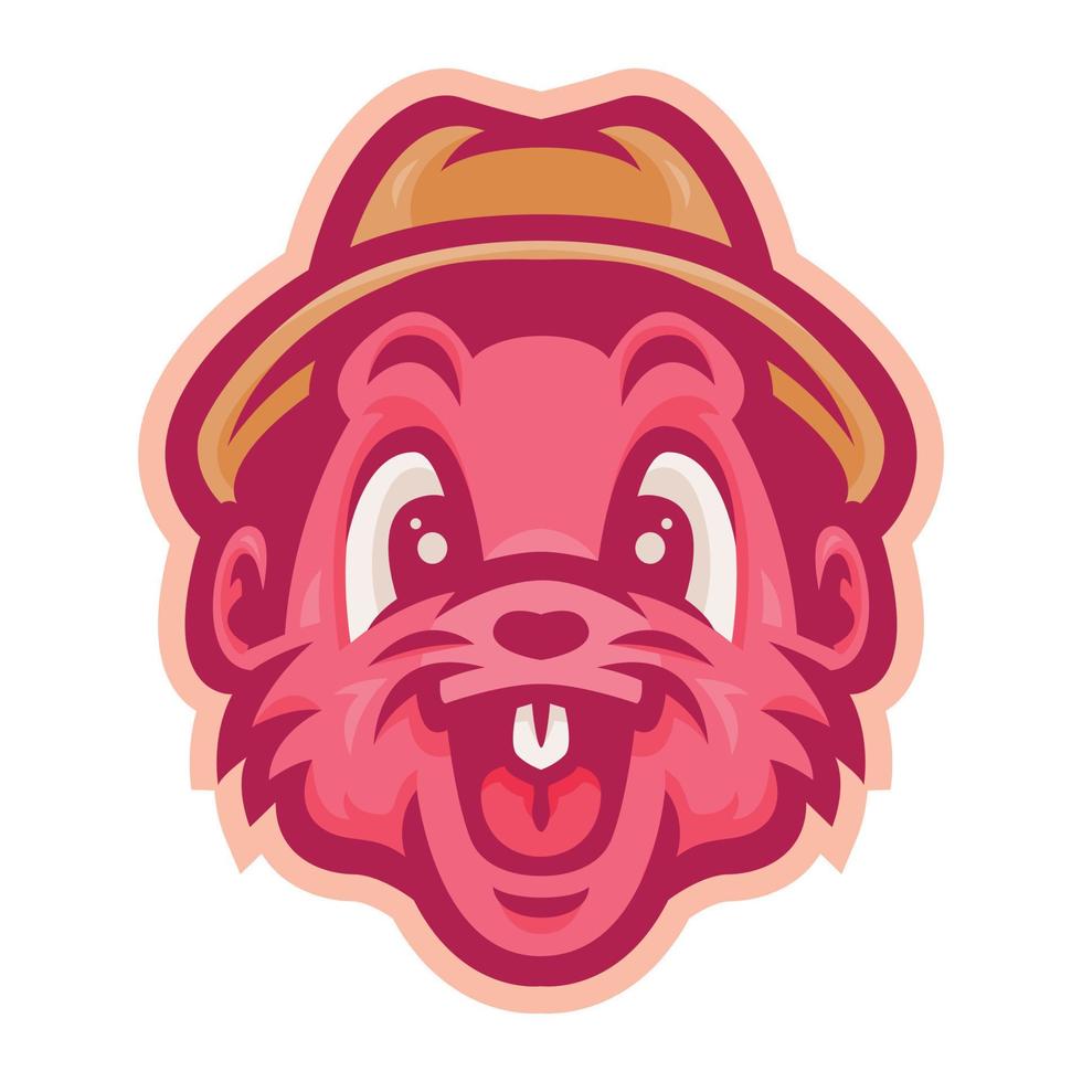 capybara illustration close up vector