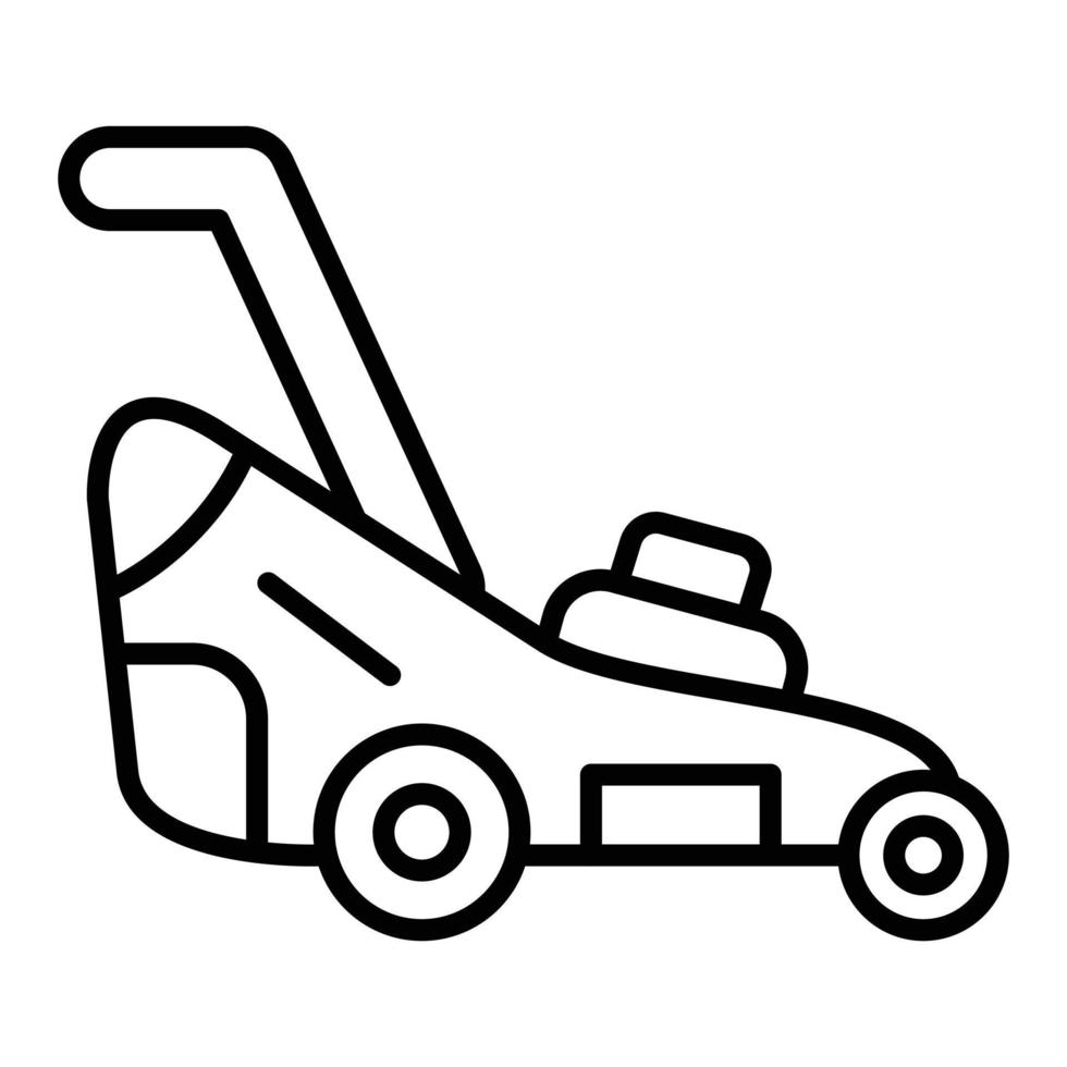 Lawn mower Icon Style vector