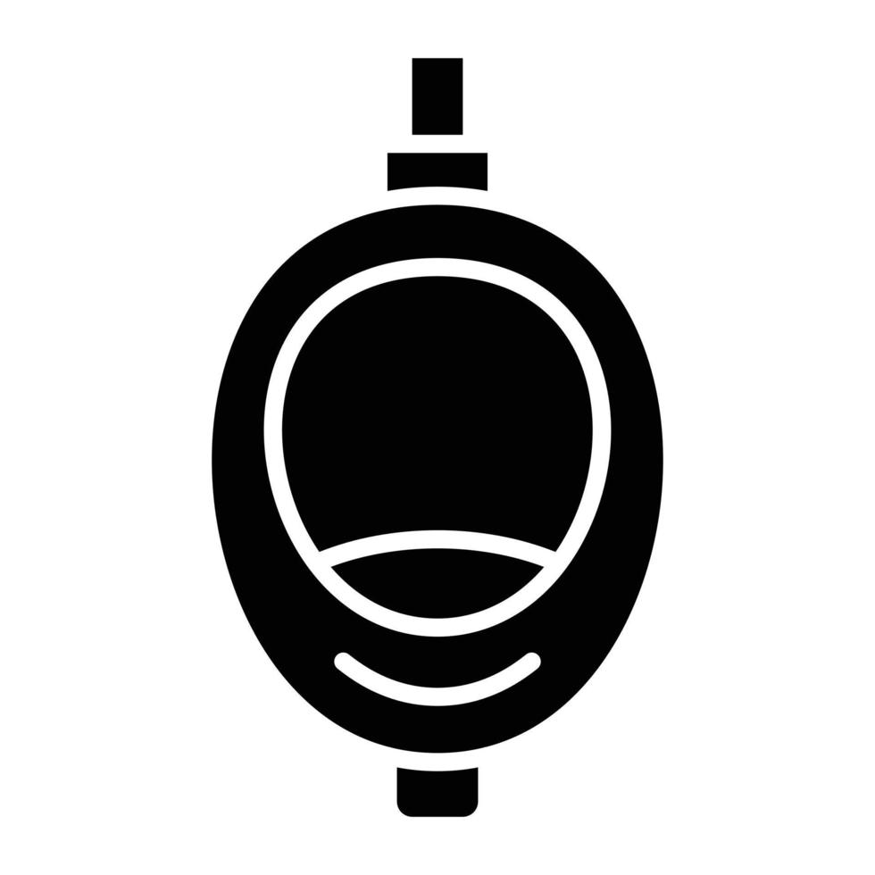 Urinal Toilet Icon Style vector
