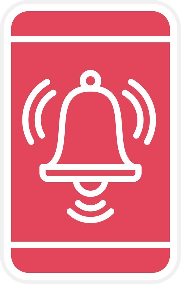 estilo de icono de alarma de teléfono inteligente vector