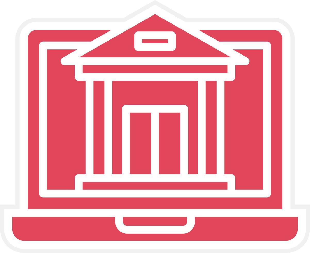 Online Banking Icon Style vector