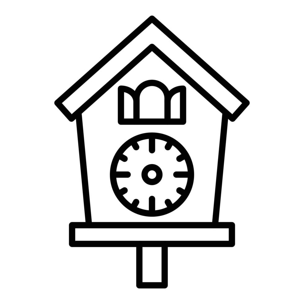 Cuckoo Clock Icon Style vector