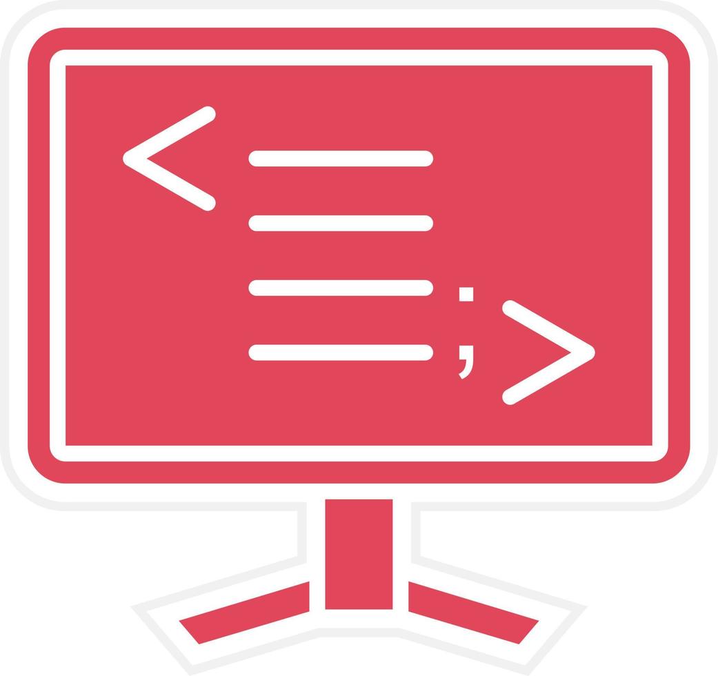 Web Programming Icon Style vector