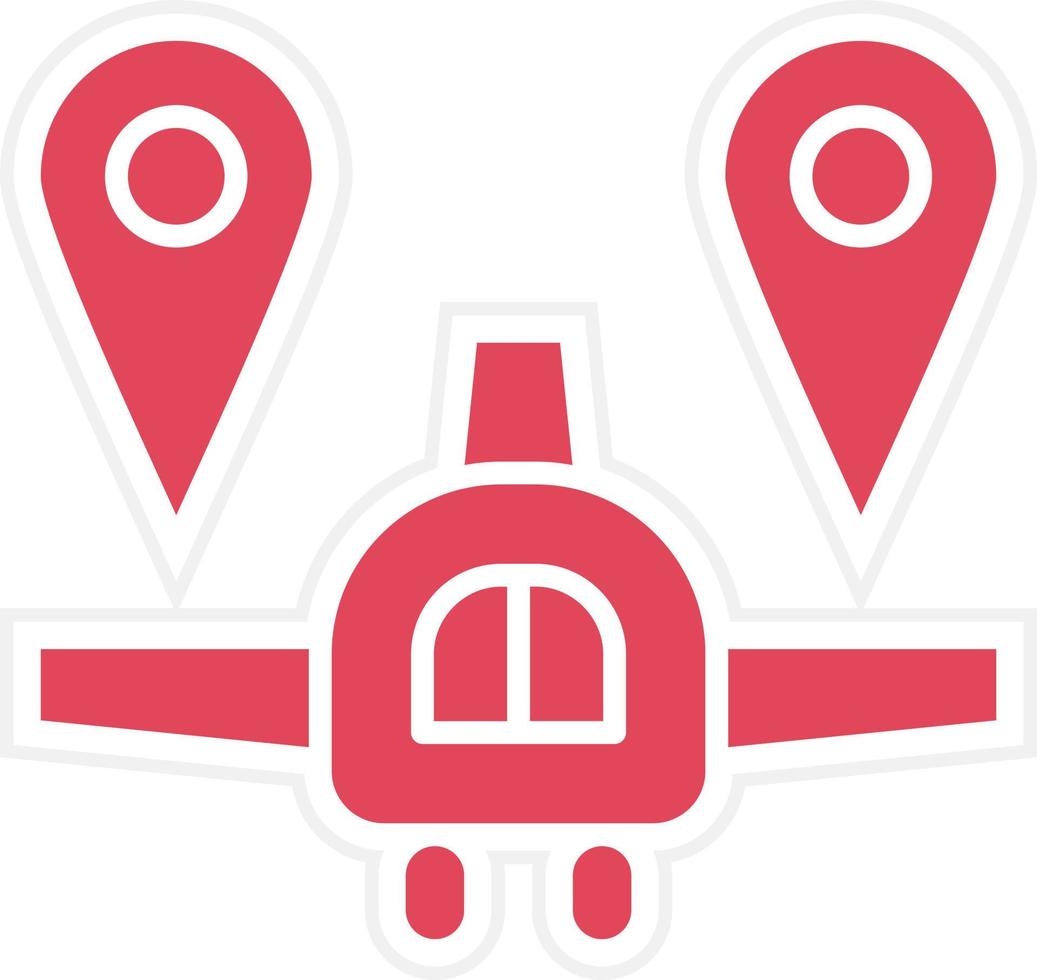 Flight Location Icon Style vector