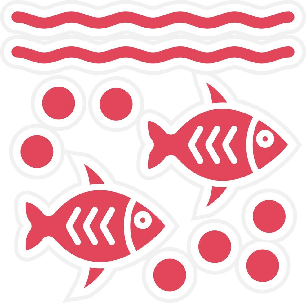 Fishes Icon Style vector