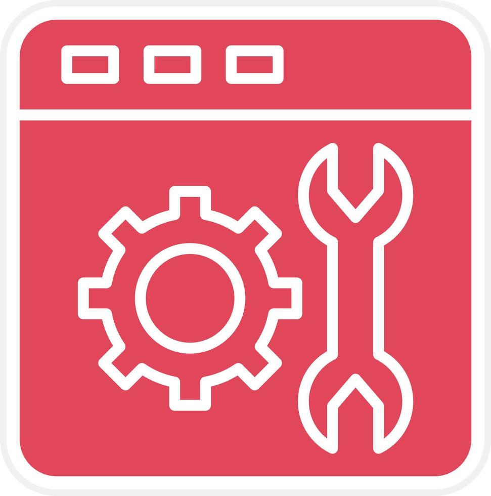 Web Maintenance Icon Style vector