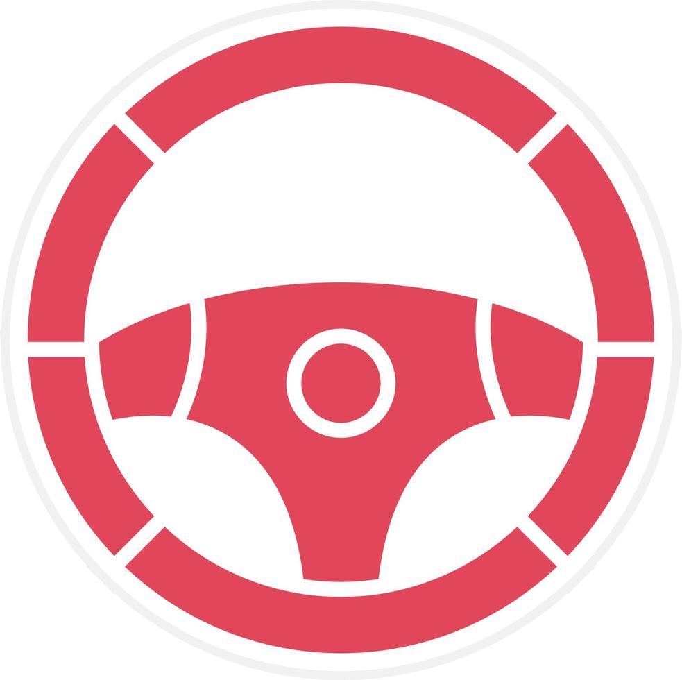 Steering Wheel Icon Style vector