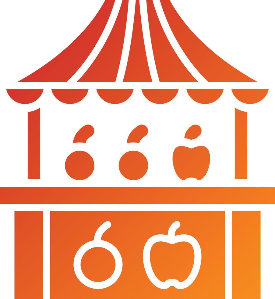 Fruit Stall Icon Style vector