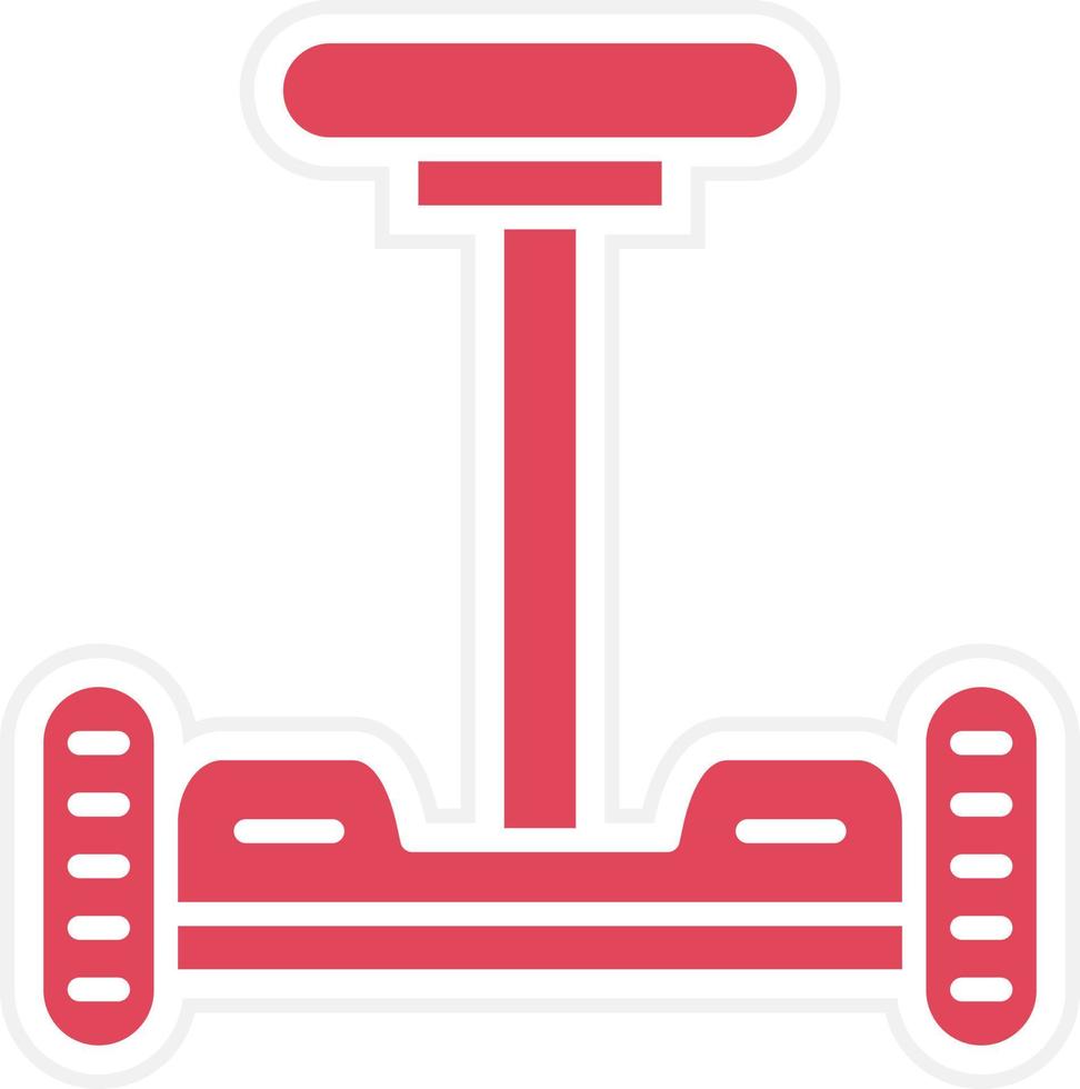 estilo de icono de hoverboard vector