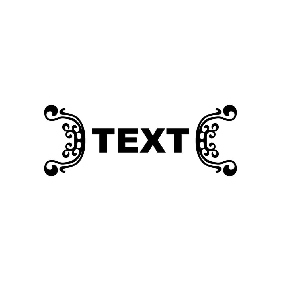 Horizontal ornament for text, border ornament design, book border design, simple ornament for text vector