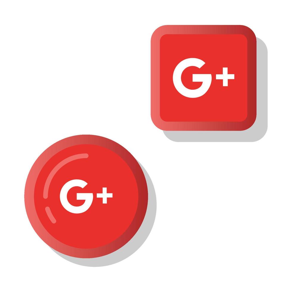 Google plus icon design vector