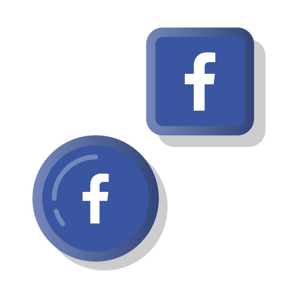 Facebook icon design vector