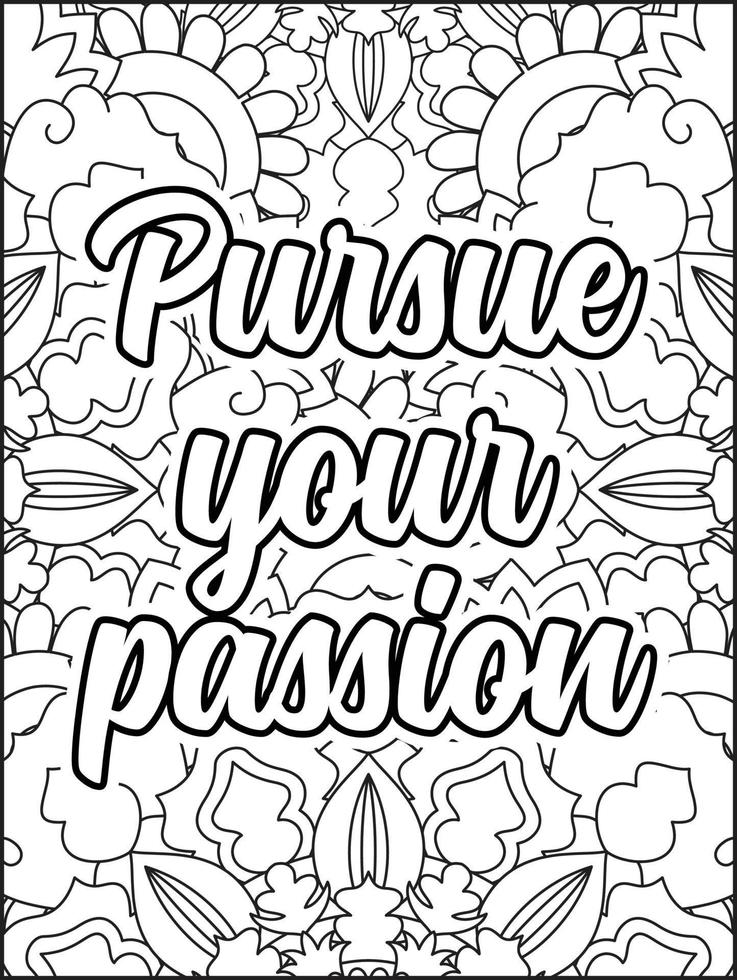 página para colorear de citas motivacionales. página para colorear de citas inspiradoras. página para colorear de citas positivas. buena onda. palabrota motivacional. tipografía motivacional. vector