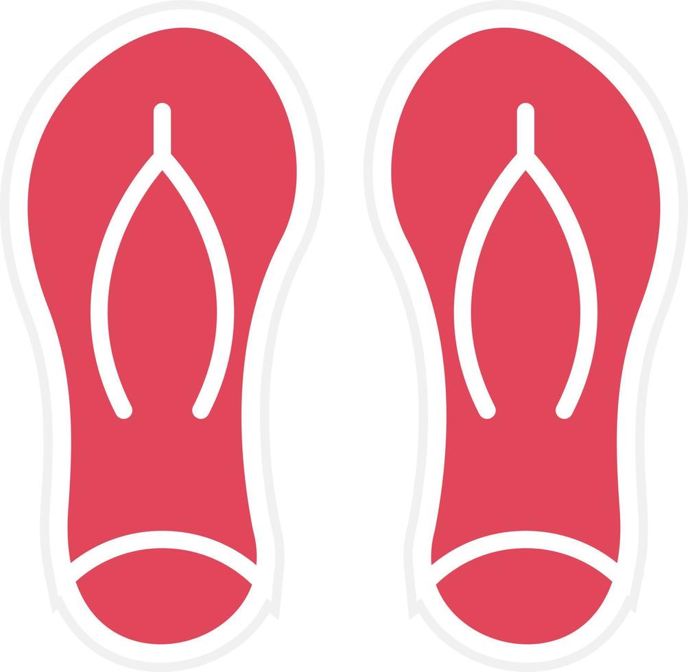 Flip Flops Icon Style vector