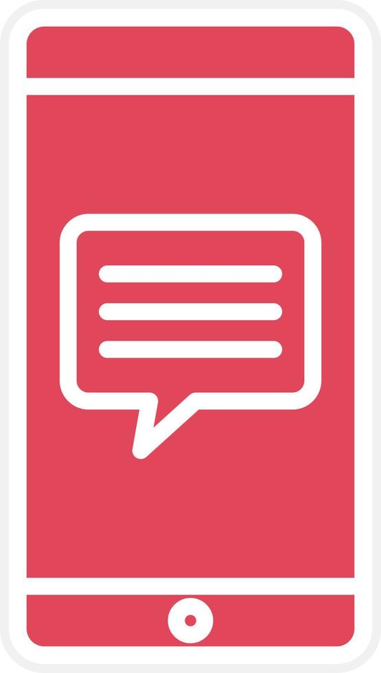Mobile Message Icon Style vector
