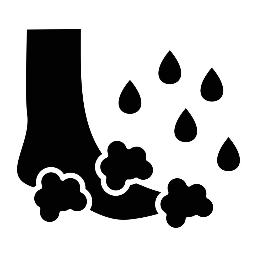 Washing Foot Icon Style vector